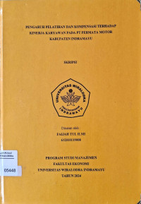Image of PENGARUH PELATIHAN DAN KOMPENSASI TERHADAP KINERJA KARYAWAN PADA PT PERMATA MOTOR KABUPATEN INDRAMAYU